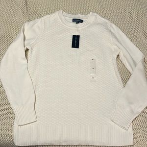 Cable knit cream sweater